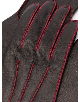 long stitch detail gloves