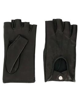 cut-out detail fingerless gloves