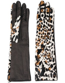 leopard-print gloves
