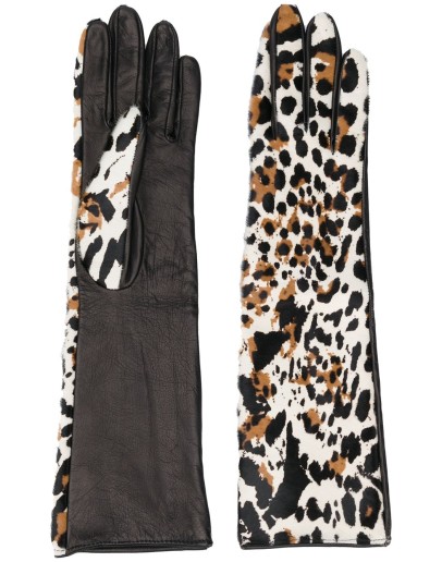 leopard-print gloves