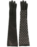 studded long gloves