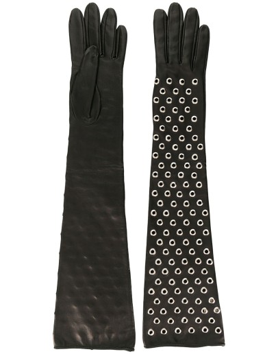 studded long gloves