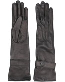 textured style buttoned gloves
