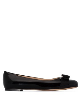 Varina patent leather ballerina shoes