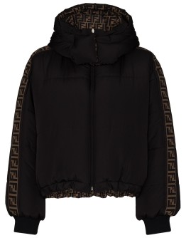 reversible FF motif puffer jacket