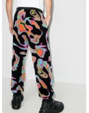 Psychedelic printed track pants