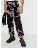 Psychedelic printed track pants