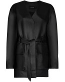tie-waist belted coat