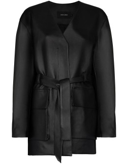 tie-waist belted coat