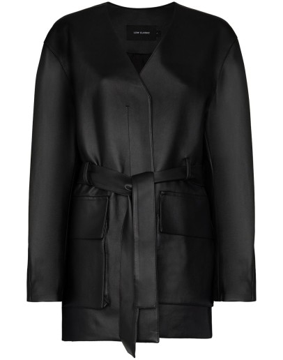 tie-waist belted coat