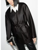 tie-waist belted coat