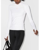 logo-print workout top