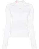 logo-print workout top
