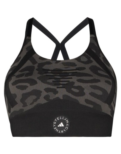 leopard-print sports bra