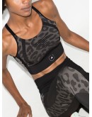 leopard-print sports bra