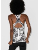 leopard-print workout tank top