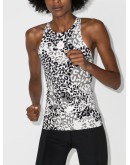 leopard-print workout tank top