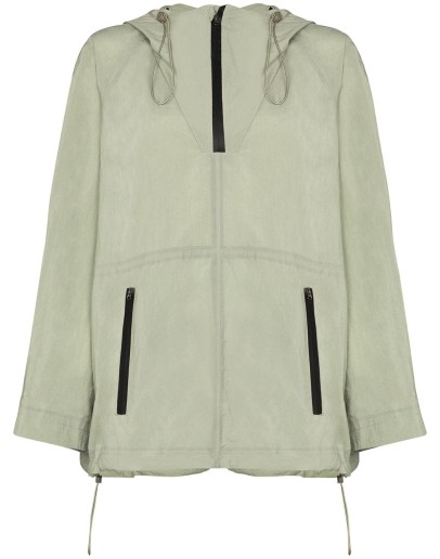 zip-up hooded windbreaker