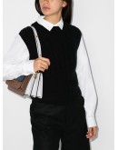 cable-knit open-back vest