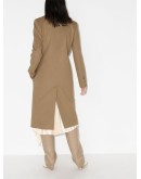 double-breasted wool and cashmere-blend coat