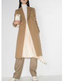 double-breasted wool and cashmere-blend coat