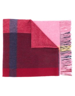 checked lambs wool scarf