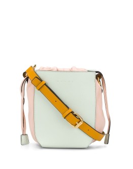 Gusset bucket bag