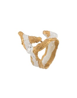 Ela two-tone ring