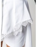 peplum lace-detail shorts