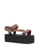Icon Stripe platform sandals