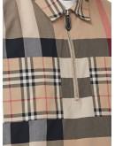Panelled Check short-sleeve shirt