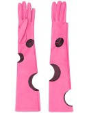 long cut-out detail gloves
