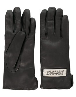 logo patch gloves