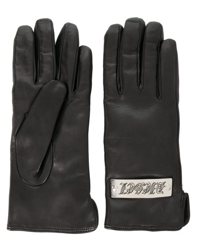 logo patch gloves
