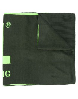 logo print scarf