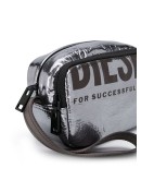 metallic logo make up bag