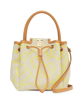 monogram motif bucket bag
