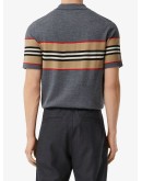 Icon stripe polo shirt