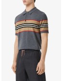 Icon stripe polo shirt