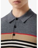 Icon stripe polo shirt