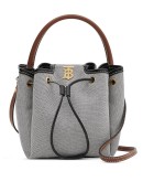 Monogram Motif drawstring bucket bag
