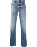 washed regular-fit jeans