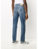washed regular-fit jeans