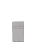 logo-stamp grained-leather cardholder