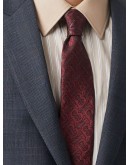 monogram-pattern pointed-tip tie
