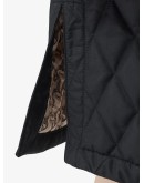 diamond quilted A-line skirt