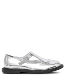 metallic T-bar shoes