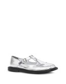 metallic T-bar shoes