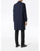 concealed-fastening single-breasted coat