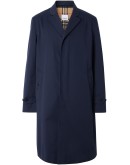 concealed-fastening single-breasted coat